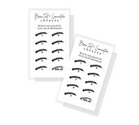 Brow Tint and Lamination Loyalty Punch Cards | 50 Pack | Minimalist Simple for Kit Henna Client Cards Eyebrow Match Aftercare Card 2x3.5” inches