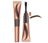 Brow Tint - Peel Off Eyebrow Gel & Semi-Permanent Dye - Waterproof Natural Colour For Sparse Brows With Flat Brush Eye Makeup for Women & Girls（TAUPE 02#）