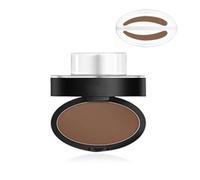 Browfi Eyebrow Tint Kit with Smudge-Proof Powder, Waterproof 1 Second Make Up Nature Tinting Coloring Kit, Creates Natural Looking Brows for Makeup Beginners (8# Light Brown, Willow Leaf Eyebrow)