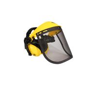 Browguard Face Shield With Ear Defenders Mesh Visor Adjustable Headband PPE
