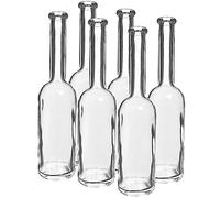 BROWIN 100ml - 10cl Glass bottles 6 + Corks home brewing