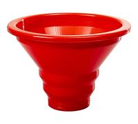 Browin 139200 Plastic Funnel, Preserving Funnel 150/55 mm, for Large and Small Jars, Funnel for Preserves, for Brewing, Safe for Contact with Wine and Beer, Red
