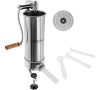 Browin 311002 Vertical Stuffer Machine 3 kg Stell Manual Sausage Filler, Stainless Steel