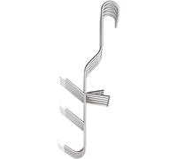 Browin 311302 5-Piece Stainless Steel Smoking Fish Hooks with 3-Tip Design - Rustproof, High-Temp Resistant, 5x8x19 cm