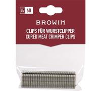 Biowin Browin 313314 Clips Sausage Hand Clipper, Hog Rings for pliers-60 pcs, Alloy Steel.,