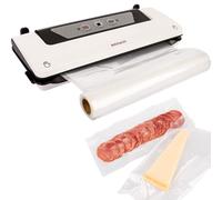 Browin 320600 Vacuum Sealer, Food Vacuum Organiser Natural Storage + Foil Bags 3 m, Food Fresher for Longer