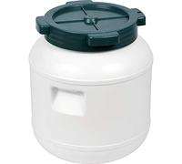 Browin 360010 Plastic Fermentation Keg Storage White 10L with Screw Top Cabbage Cucumber Vegetable in Brine, 10 l