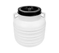 Browin 360160 60 L Barrel/Drum with Handles, Light Food Barrel with Lid, Barrel for Cabbage or Cabbage, White