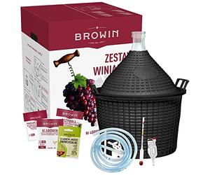 Browin 400000 Winemaking Starter Kit with 15l Demijohn, for Beginners and Professionals, Complete Set for Wine Brewing, Cider. Mead, Gift Idea