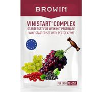 Browin 400401 Vinistart Complex Fermentation Starter, Wine set20 g, Dried Yeast