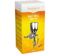 Browin 408500 Table Malt Mill - Grinder 1kg, for Grain Seed, Coffee or Nut, Mill Corn, Mill Manual Grinder, Homemade Ingridients for Homebrewing, Bread Baking and Food Preparation