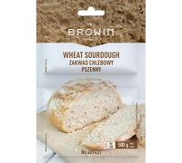 Browin 409431 Natural Wheat Sour Dough with Yeast and Malt 35 g Packaging-for Baking 750 g of Homemade Traditional White Bread in The Oven or Machine,