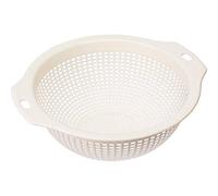 Browin 411320 Large Round Cheese Mould, Diameter 27 CM, Basket for Making Homemade Quark Cottage, Soft Goats Cheeses and Vegan Cheeses, White, Plastic