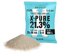 Browin Turbo X-Pure, Yeast for Alcohol 21.3% Yeast for 100 L, 360 g