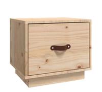 (Brown, 1) vidaXL 1/2x Solid Wood Pine Bedside Cabinet End Accent Table Multi Colours