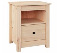 Vidaxl Bedside Cabinet 40X35X49 Cm Solid Wood Pine, Brown