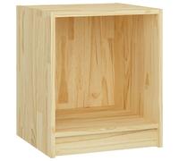 Vidaxl Bedside Cabinet 35.5X33.5X41.5 Cm Solid Pinewood, Brown