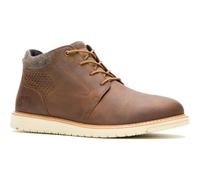 (Brown, 10 (Adults')) Hush Puppies Jenson Leather Men's Tan Ankle Boots