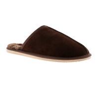 (Brown, 10 (Adults')) Hush Puppies Mens Slippers Mule Coady Leather brown UK Size