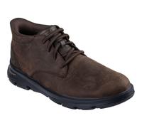(Brown, 10 (Adults')) Skechers Arch Fit Garza Ridley Leather Men's Cocoa Ankle Boots