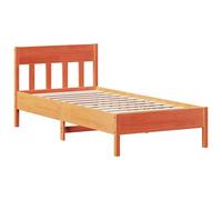 (brown, 100 x 200 cm) vidaXL Bed Frame with Headboard Wax Brown 150x200 cm King Size Solid Wood Pine