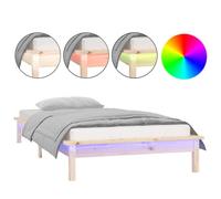 (brown, 100 x 200 cm) vidaXL Solid Wood LED Bed Frame Home Bedstead Platform Bed Multi Colours/Sizes