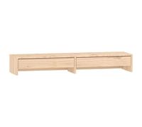 (Brown, 100 x 27 x 15 cm) vidaXL Solid Wood Pine Monitor Stand Multi Colours 100x27x15 cm/50x27x15 cm