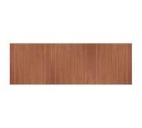 vidaXL Bamboo Area Rug - Brown Rectangular Floor Covering 100x300 cm for Living Room, Lounge - Water-Resistant with Non-slip Back