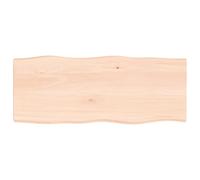 vidaXL Table Top 100x40x4 cm Untreated Solid Wood Oak Live Edge