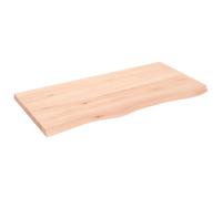 Vidaxl Wall Shelf 100X50X4 Cm Untreated Solid Wood Oak, Brown