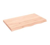 vidaXL Wall Shelf 100x60x(2-6) cm Untreated Solid Wood Oak