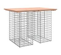 vidaXL Garden Bench Gabion Design 100x70x72 cm Solid Wood Douglas