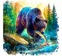 brown 1000 Piece Jigsaw Puzzles for Adults Educational Games Jigsaw Puzzle Home Decoration for Adults and Kids Age 12 Years Up 75x50/1000pcs