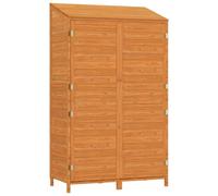 (brown, 102 x 52 x 174.5 cm) vidaXL Garden Shed Outdoor Storage House Patio Tool Organiser Solid Wood Fir