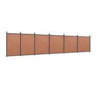 (brown, 1045 x 186 cm) vidaXL Fence Panel Patio Outdoor Privacy Fence Board Garden Picket Fence WPC