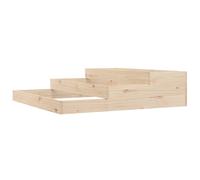 (brown, 107 x 107 x 27 cm) vidaXL Solid Wood Pine Planter Raised Bed Multi Colours 107x107x27/78x78x27 cm