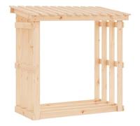 (Brown, 108 x 64.5 x 109 cm) vidaXL Solid Wood Pine Firewood Rack Log Stand Multi Colours 108x64.5x109/77cm