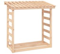 (Brown, 108 x 64.5 x 110 cm) vidaXL Solid Wood Pine Firewood Rack Multi Colours 108x64.5x110/108x64.5x78 cm