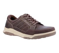(Brown, 11 (Adults')) Hush Puppies Finley Leather Men's Coffee Lace-Up Shoes