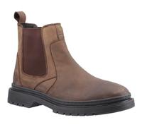(Brown, 11 (Adults')) Hush Puppies Jamie Leather Men's Brown Boots