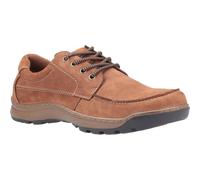 (Brown, 11 (Adults')) Hush Puppies Tucker Leather Men's Tan Nubuck Lace-Up Shoes