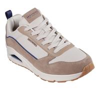 (Brown, 11 (Adults')) Skechers Uno Stacre 2.0 Leather Men's Sand Trainers