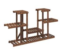 (brown, 110 x 25 x 73 cm/without wheels) vidaXL Flower Stand Plant Stand Flower Pot Holder Planter Rack Solid Wood Fir