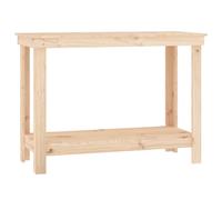 vidaXL Work Bench 110x50x80 cm Solid Wood Pine