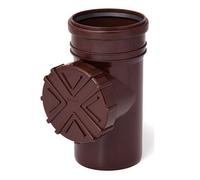 Brown 110mm Gutter Downpipe Leaf Guard Strainer Basket Filter Cleaner