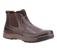 (Brown, 12 (Adults')) Hush Puppies Gavin Leather Men's Brown Boots