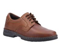 (Brown, 12 (Adults')) Hush Puppies Outlaw II Leather Men's Brown Lace-Up Shoes