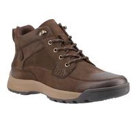 (Brown, 12 (Adults')) Hush Puppies Vernon Leather Men's Brown Ankle Boots