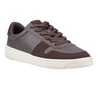 (Brown, 12 (Adults')) TOMS TRVL Lite Court Leather Men's Brown Trainers