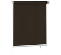 Outdoor Roller Blind 125(W)x140(H) cm Brown Home Window Shade Treatments vidaXL